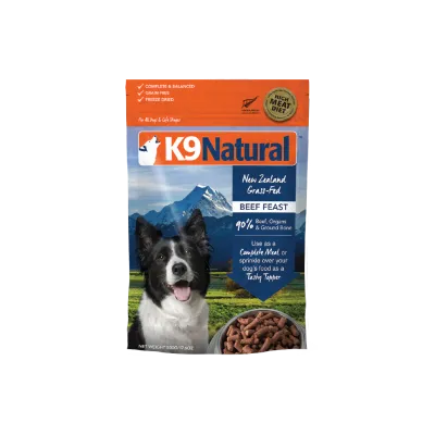K9 NATURAL FREEZE DRIED BEEF FEAST 17.6oz/500g