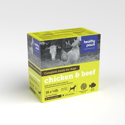HEALTHY PAWS DOG CHICKEN &amp; BEEF DINNER 8lb/3.6kg