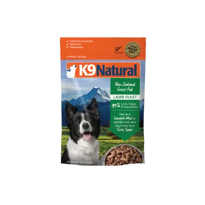K9 NATURAL FREEZE DRIED LAMB FEAST 17.6oz/500g