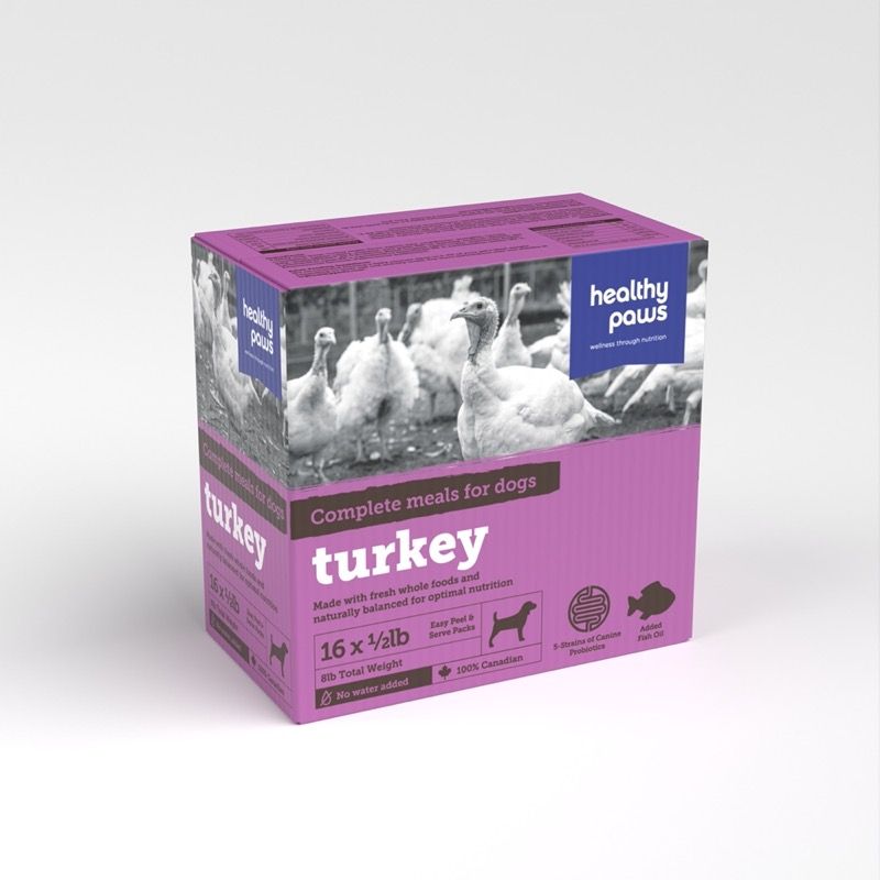 HEALTHY PAWS DOG TURKEY DINNER 8lb/3.6kg