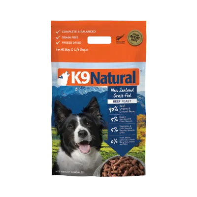 K9 NATURAL BEEF FEAST 4lb/1.8kg