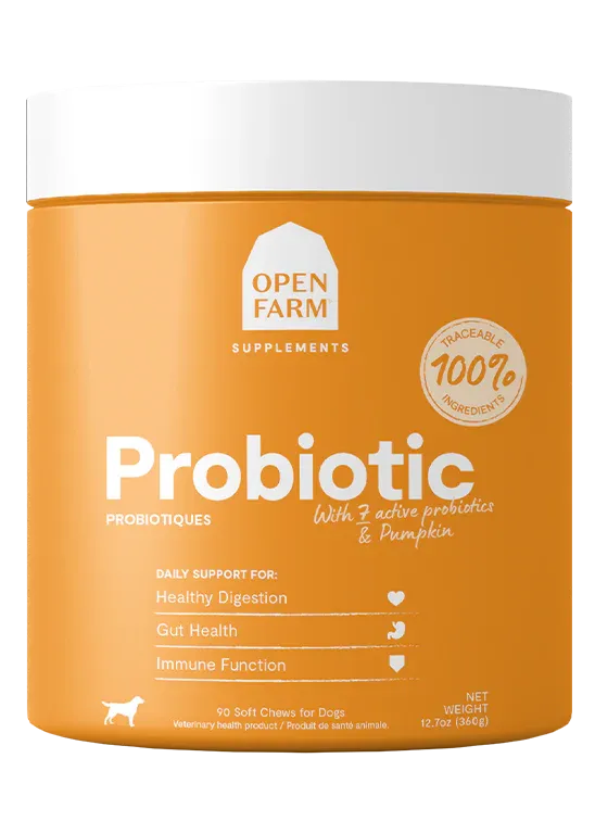 OPEN FARM PROBIOTIC+ CHEWS 90ct