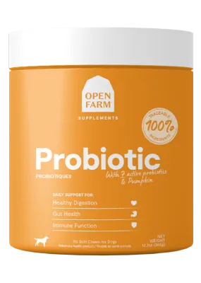 OPEN FARM PROBIOTIC+ CHEWS 90ct