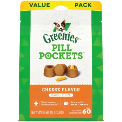 GREENIES DOG PILL POCKETS CHICKEN 60 CAPSULE SIZE 15.8oz