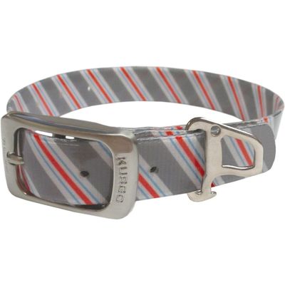 KURGO MUCK COLLAR GREY 1&quot; WIDE SMALL 10&quot;-14&quot;