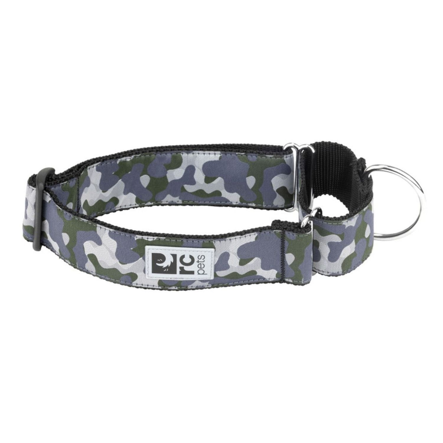 RC PETS ALL WEBBING TRAINING COLLAR CAMO 1.5&quot; WIDE MEDIUM