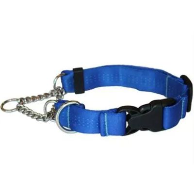 CANINE EQUIPTMENT QUICK RELEASE MARTINGALE BLUE SMALL 11&quot;-14&quot;