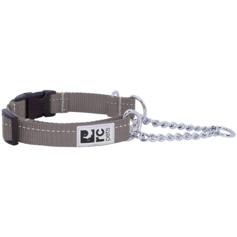 RC PETS PRIMARY TRAINING CLIP COLLAR CHARCOAL 3/4&quot; WIDE SMALL