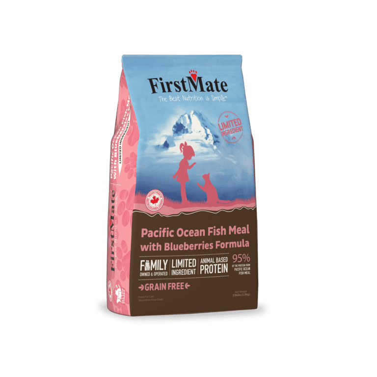FIRSTMATE CAT LID PACIFIC OCEAN FISH MEAL WITH BLUEBERRIES 4lb/1.8kg
