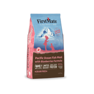 FIRSTMATE CAT LID PACIFIC OCEAN FISH MEAL WITH BLUEBERRIES 4lb/1.8kg