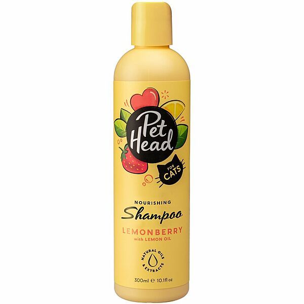 PET HEAD FELIN&#39; GOOD CAT SHAMPOO LEMON BERRY WITH LEMON OIL 300ml/10.1fl Oz