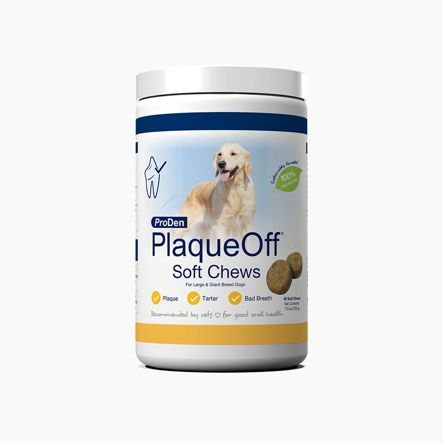 PRODEN PLAQUE OFF SOFT CHEWS LARGE BREED 45ct