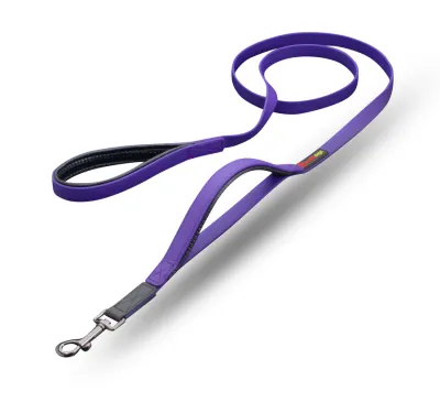 SMELLYDOGZ DOUBLE HANDLE LEAD PURPLE 3/4&quot;x6&#39;