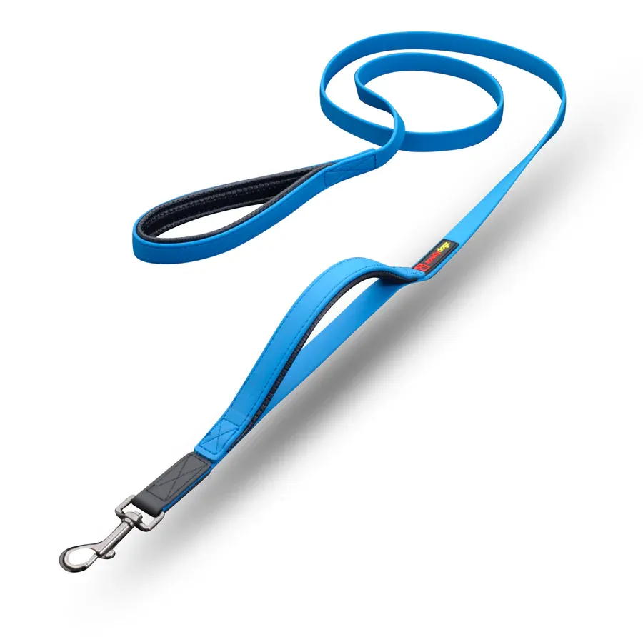 SMELLYDOGZ DOUBLE HANDLE LEAD BLUE 3/4&quot;x6&#39;