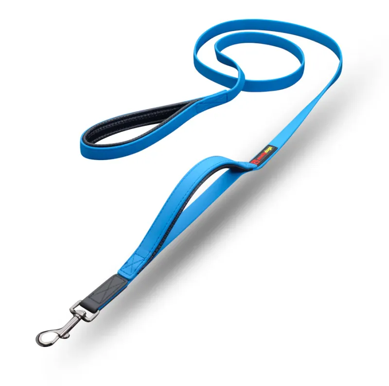 SMELLYDOGZ DOUBLE HANDLE LEAD BLUE 3/4&quot;x6&#39;