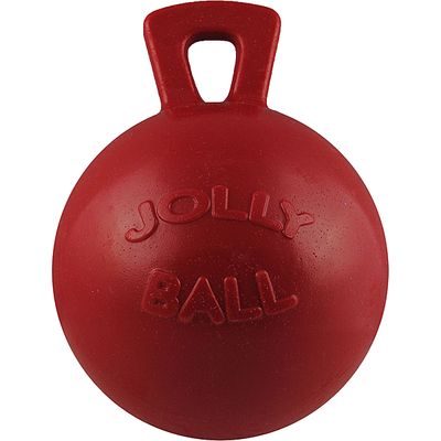 JOLLY PETS TUG N TOSS BALL RED 6&quot;