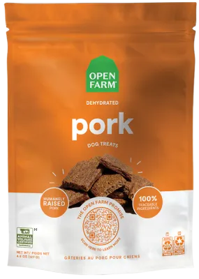 OPEN FARM DOG TREATS DEHYDRATED PORK 4.5oz