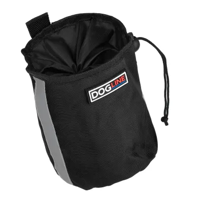 DOGLINE BETA TREAT POUCH WITH WASTE BAG DISPENSER BLACK