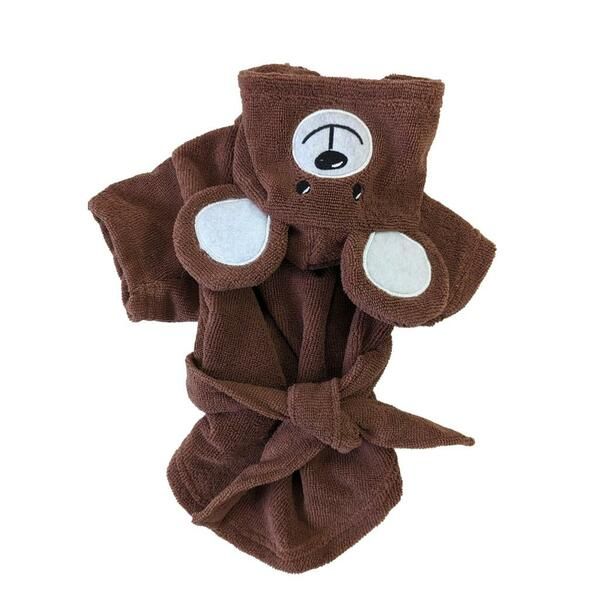 FASHION PET BEAR HOODED ROBE MEDIUM