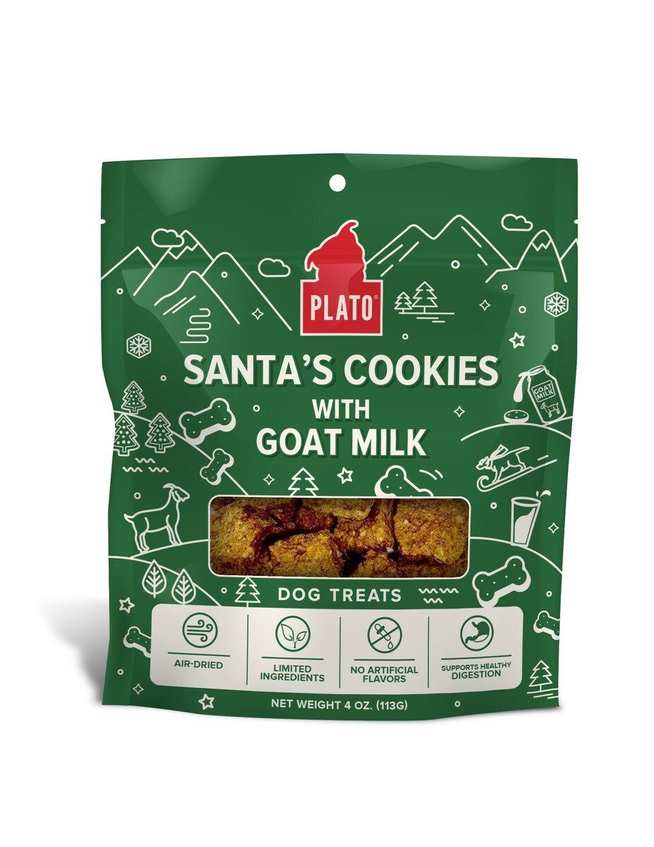 PLATO SANTA&#39;S COOKIES WITH GOATS MILK 4oz/113g