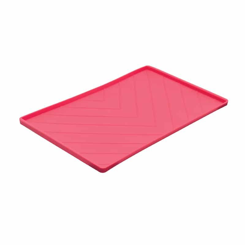 MESSY MUTTS SILICONE BOWL MAT WITH METAL RODS 19.7&quot;x11.8&quot;