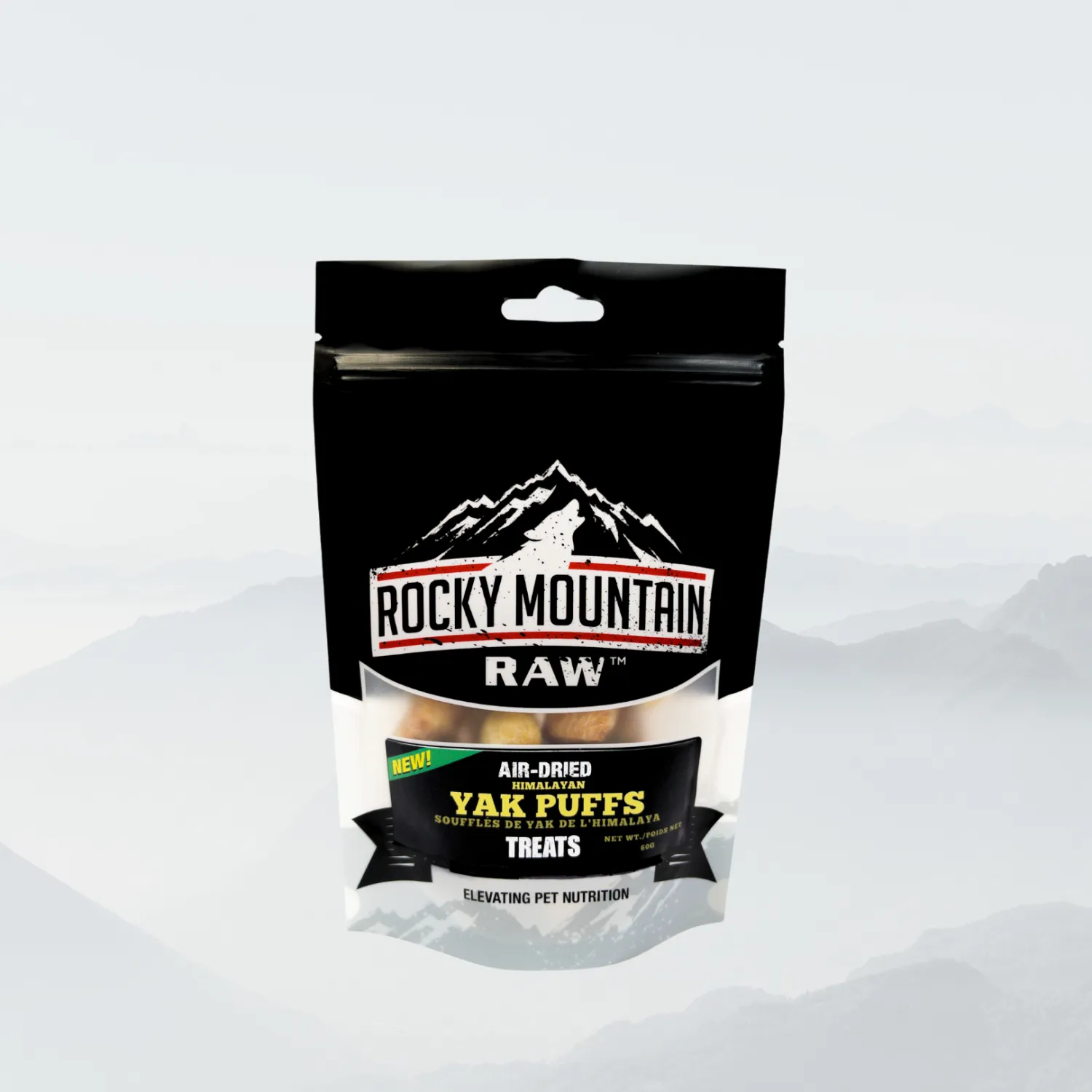 ROCKY MOUNTAIN RAW AIR DRIED HIMALAYAN YAK PUFFS 60g