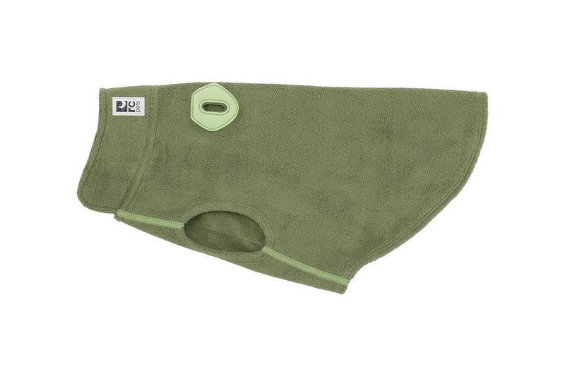 RC PETS BASELINE FLEECE DARK OLIVE &amp; GREEN SIZE 14 - 15&quot;