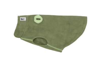 RC PETS BASELINE FLEECE DARK OLIVE &amp; GREEN SIZE 14 - 15&quot;
