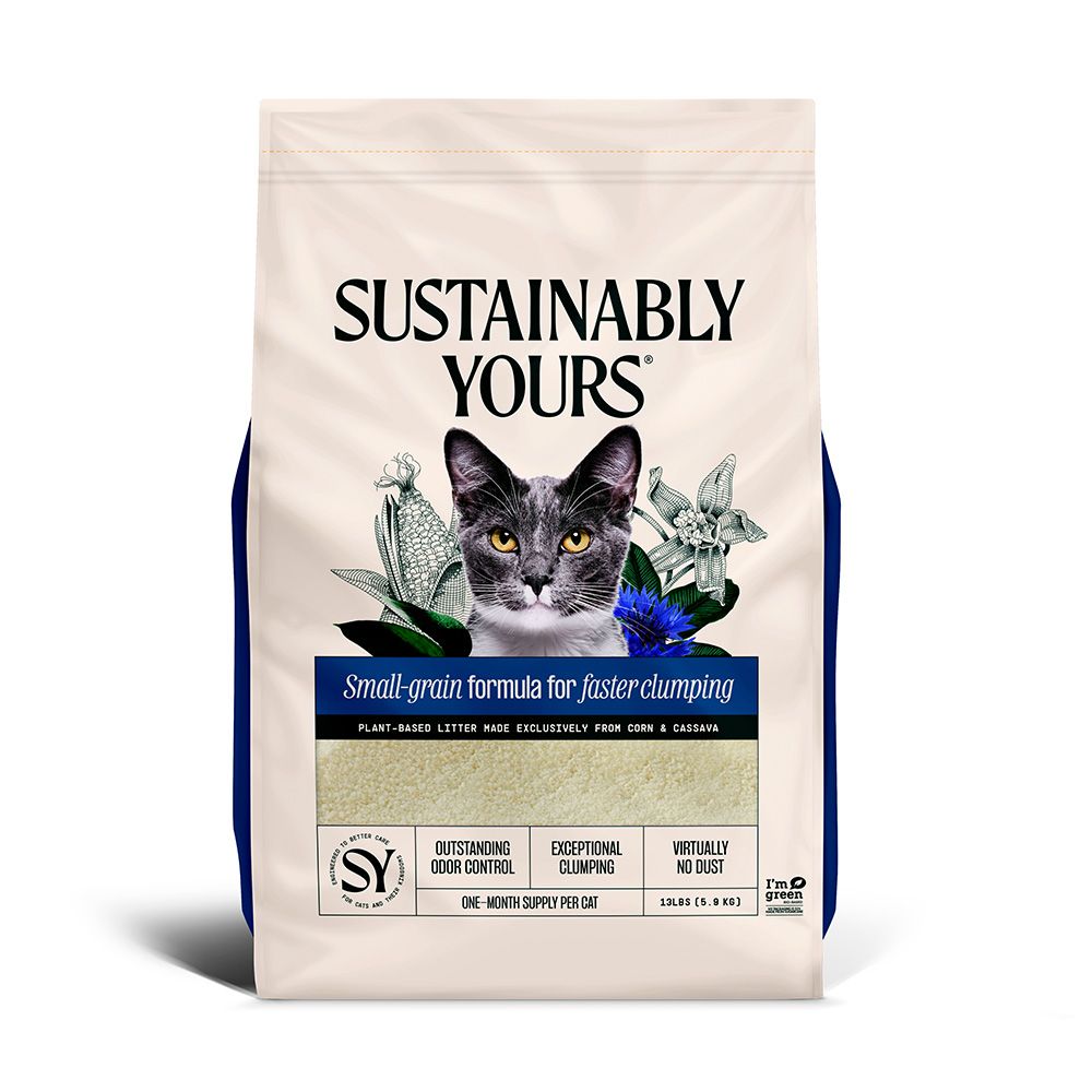 SUSTAINABLY YOURS MULTI-CAT FINE GRAIN LITTER 13lb/5.9kg