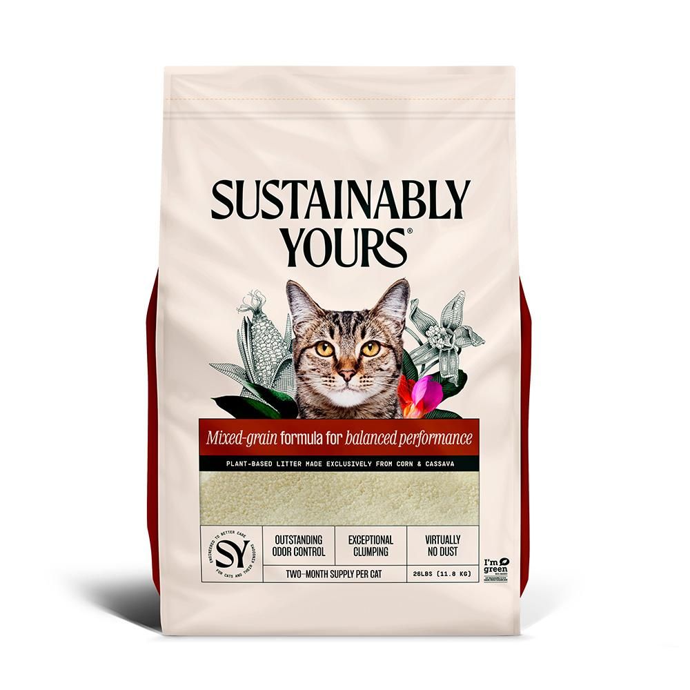 SUSTAINABLY YOURS MULTI-CAT MIX GRAIN LITTER 26lb/11.8kg
