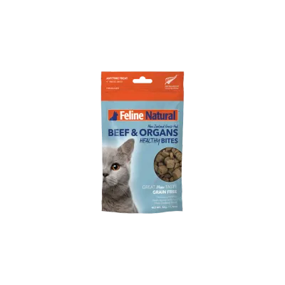 FELINE NATURAL FREEZE DRIED BEEF HEALTHY BITES 1.76oz/50g