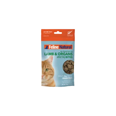 FELINE NATURAL FREEZE DRIED LAMB HEALTHY BITES 1.76oz/50g