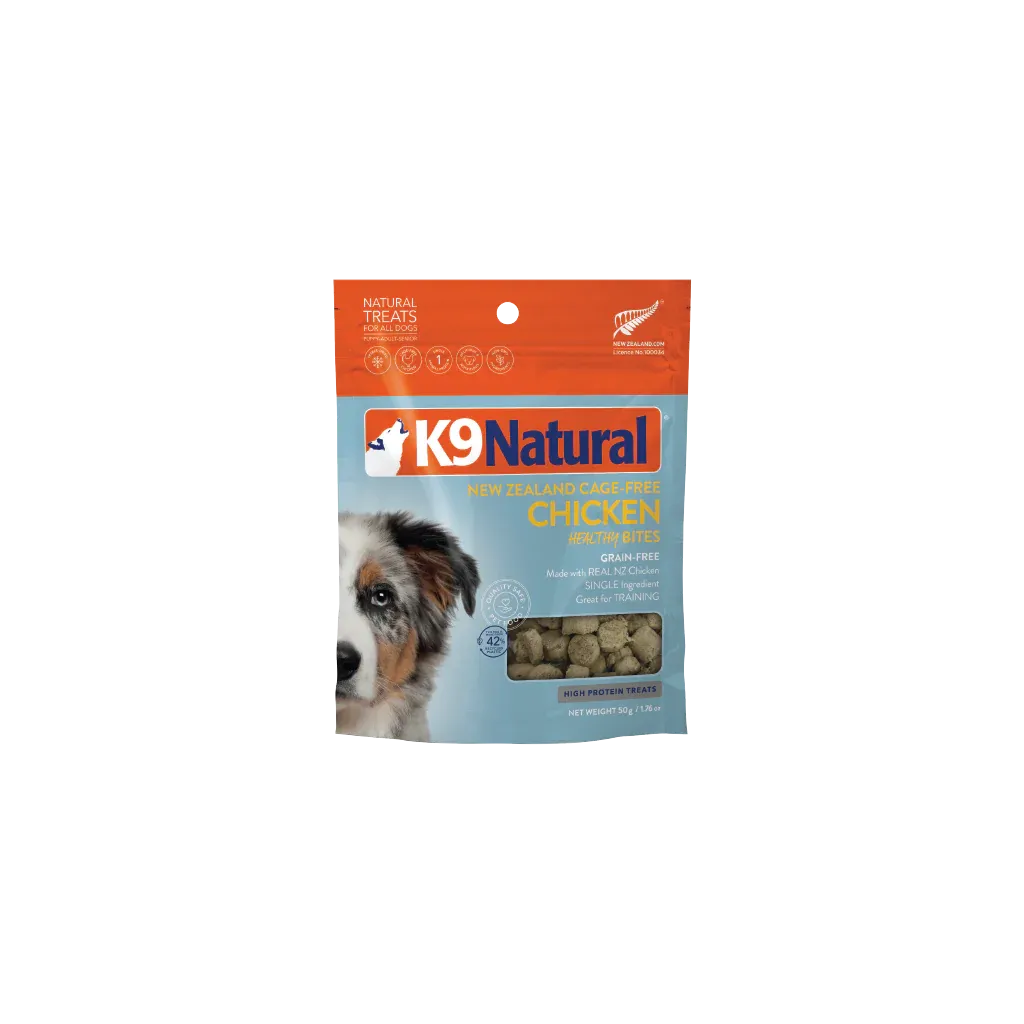 K9 NATURAL FREEZE DRIED CHICKEN HEALTHY BITES 1.76oz/50g