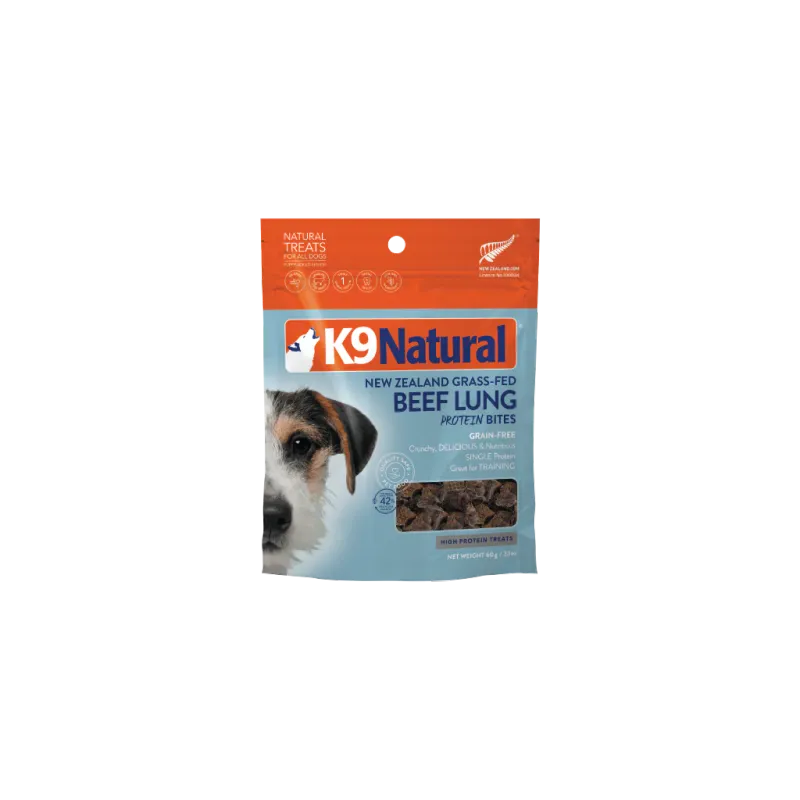 K9 NATURAL BEEF LUNG PROTEIN BITES 1.76oz/50g