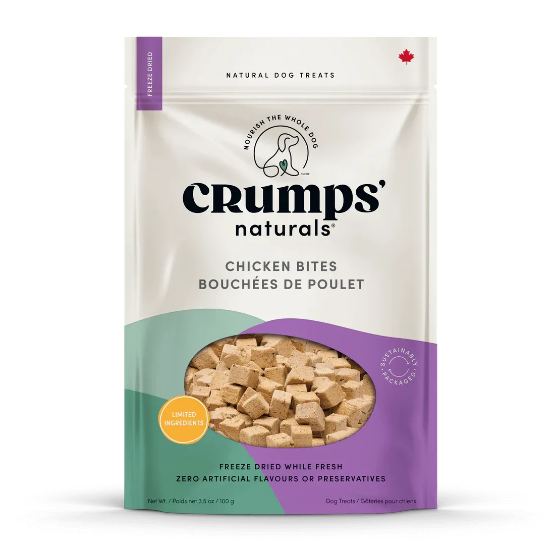 CRUMPS FREEZE DRIED CHICKEN BITES 100g