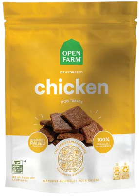 OPEN FARM DOG TREATS DEHYDRATED CHICKEN 4.5oz