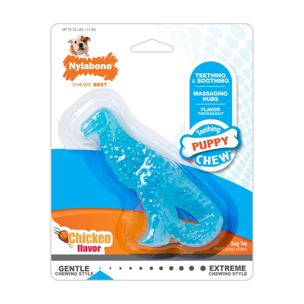 NYLABONE PUPPY TEETHING DINOSAUR