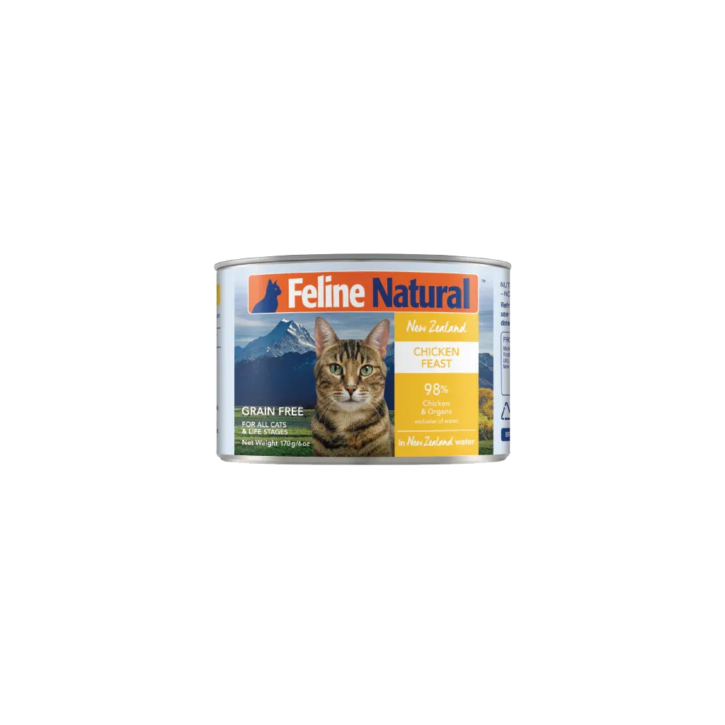 FELINE NATURAL CHICKEN FEAST CAN 6oz/170g