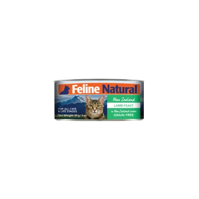 FELINE NATURAL LAMB FEAST CAN 3oz/85g