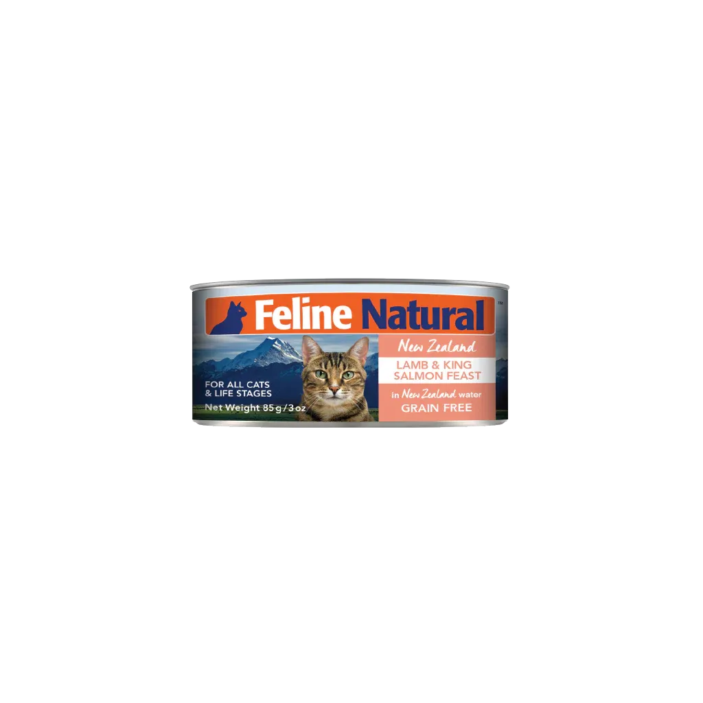 FELINE NATURAL LAMB &amp; SALMON FEAST CAN 3oz/85g