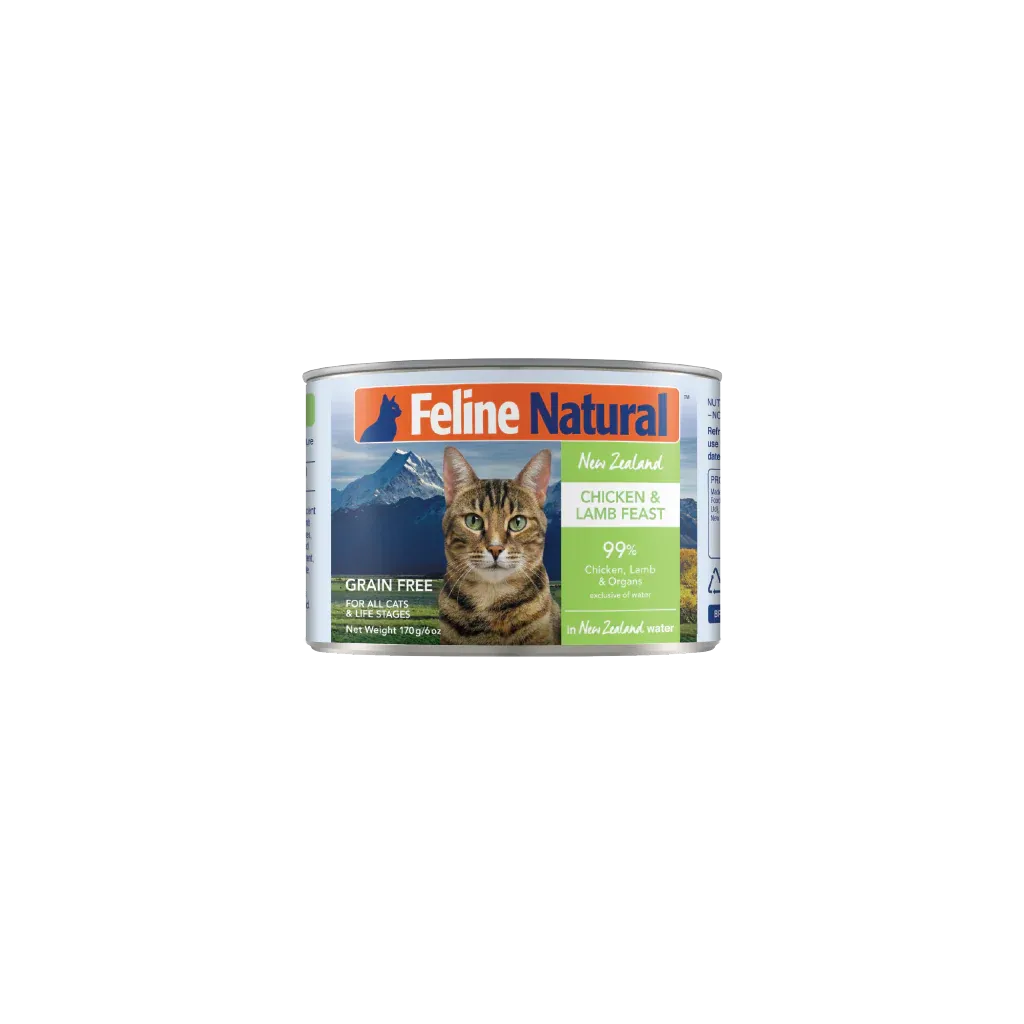 FELINE NATURAL CHICKEN &amp; LAMB FEAST CAN 6oz/170g