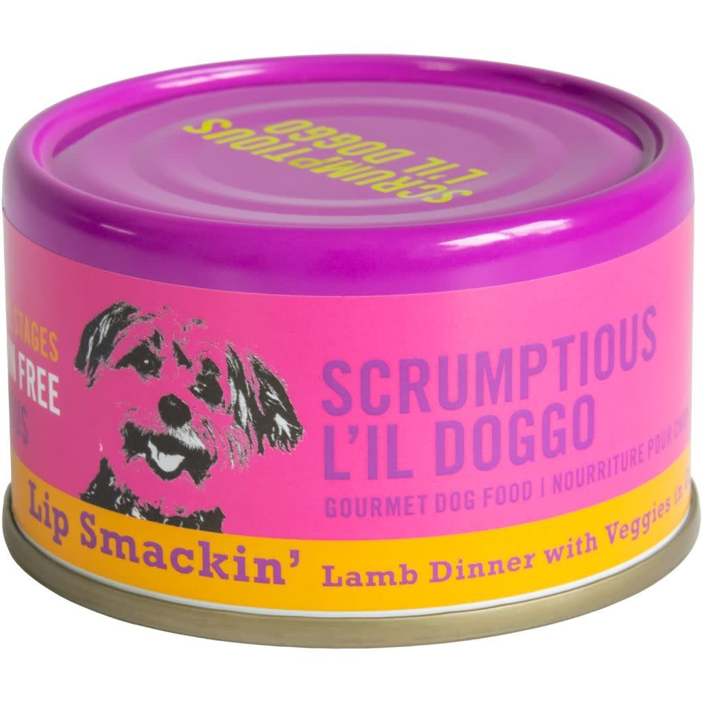 SCRUMPTIOUS L&#39;IL DOGGO LIP SMACKIN&#39; LAMB DINNER WITH VEGGIES IN GRAVY 3oz