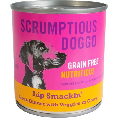 SCRUMPTIOUS DOGGO LIP SMACKIN&#39; LAMB DINNER WITH VEGGIES IN GRAVY 9oz