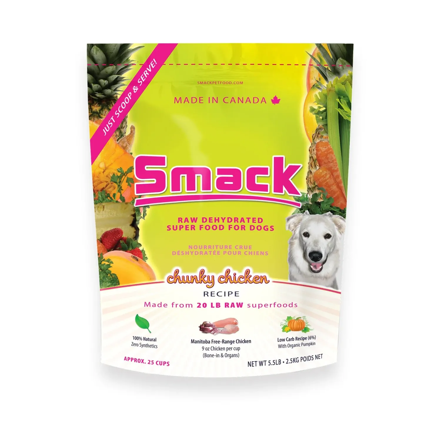 SMACK DOG CHUNKY CHICKEN 5.5lb/2.5kg