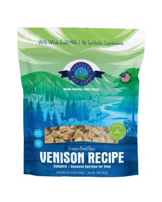 SHEPHERD BOY FARMS FREEZE DRIED RAW VENISON RECIPE 14oz/397g