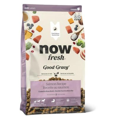 NOW FRESH DOG GOOD GRAVY SALMON RECIPE COATED IN BONE BROTH ADULT 3.5lb/1.59kg
