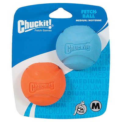 CHUCKIT! FETCH BALL MEDIUM 2pk