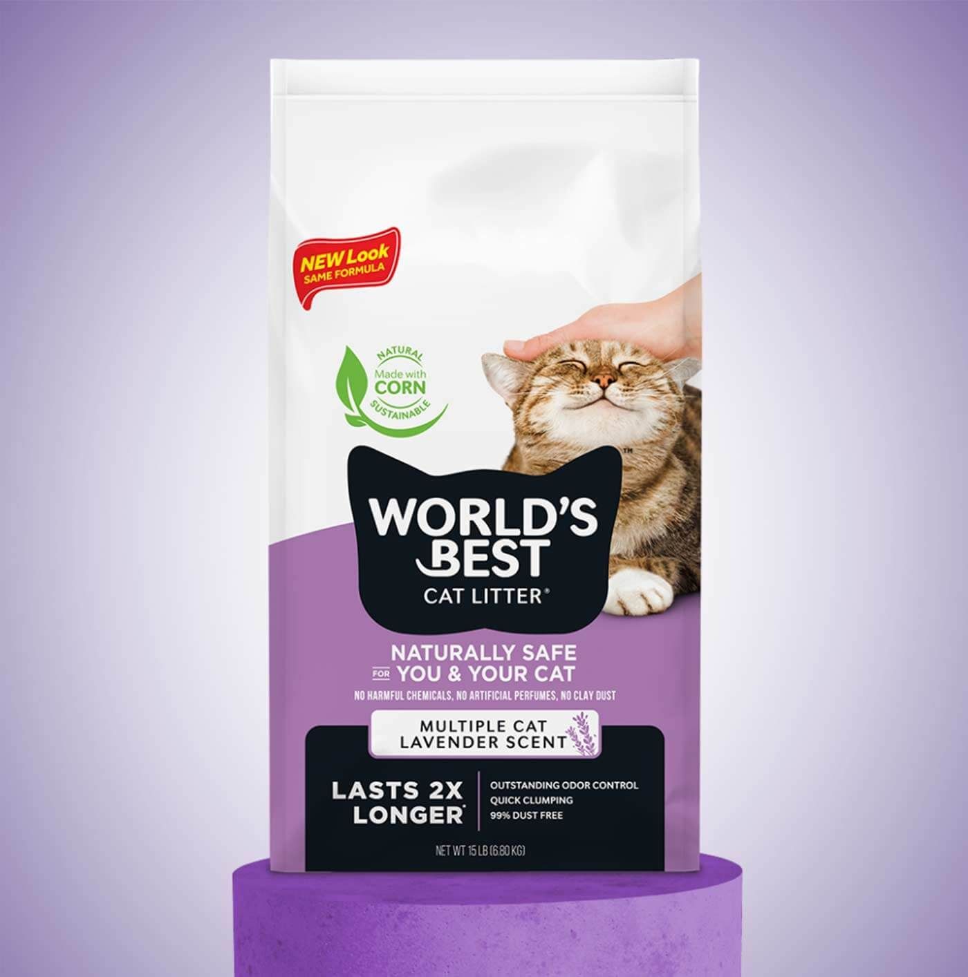 WORLDS BEST MULTIPLE CAT LAVENDER 28lb