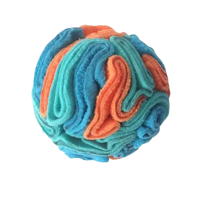 FOUFOU HIDE&#39;N SEEK SNUFFLE BALL BLUE SMALL 4&quot;