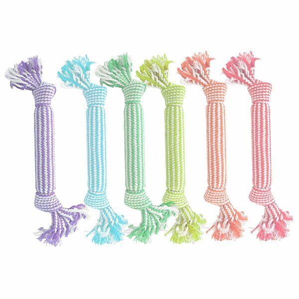 GNAWSOME SQUEAKER ROPE ASSORTED 14&quot;